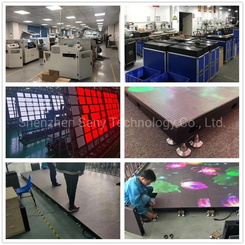 P3.91 LED Interactive Video Display Floor Tiles for Disco Dancing Factory