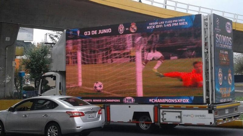 Advertising Truck TV Screen Mobile Trailer P6 Outdoor LED Display