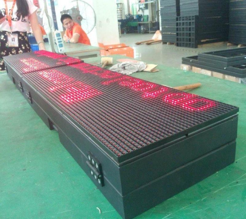 P10 Outdoor LED Display Single Color LED Screen Billboard for Parking Lot