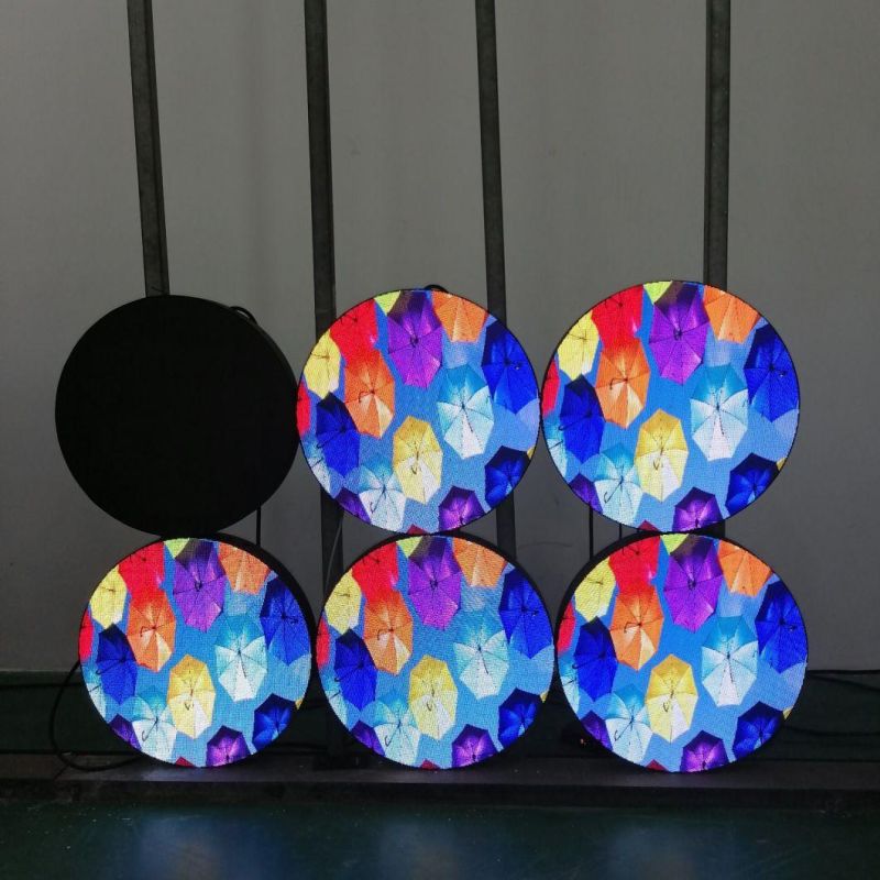 Restaurant / Bar LED Irregular-Shape Round LED Screen P4