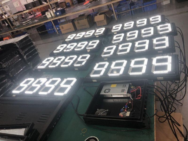 LED Price Sign for Gas Station 10inch 4digital 88.88 LED Display Petrol Pylon Sign Price Signboard