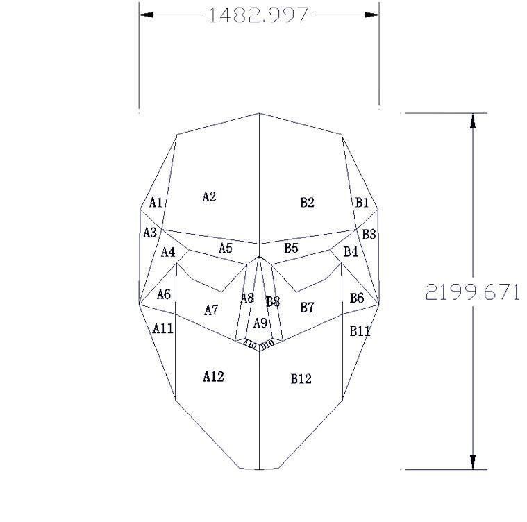 New Design Cutsomized Specail Shape P4 Face Shape LED Screen