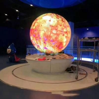 Customized LED Spherical Screen Diameter 1 Meter Special-Shaped Screen Bar Disc Table Spherical LED Display