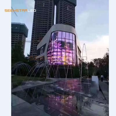 Transparent LED video Wall Indoor Outdoor LED Display Screen 500X1000mm Cabinet