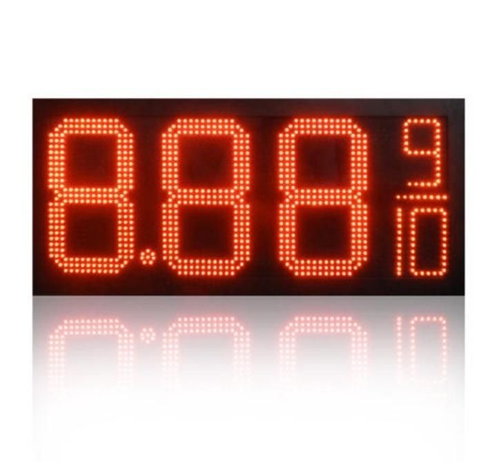 Gas Station Petrol Price LED Display Board for Outdoor Display