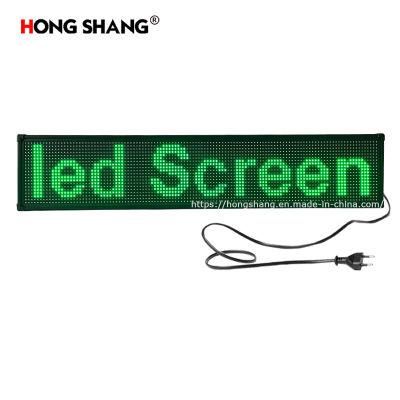 Promotion Semi-Outdoor Mini LED Display Window Advertising Billboard Green Module