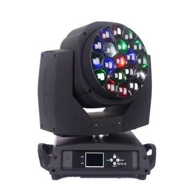 Bee Eye 19X15W LED DMX DJ Moving Head Wash Zoom RGBW 4in1 Lights