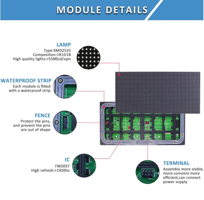 P8 Outdoor Full Color LED Video Wall LED Screen