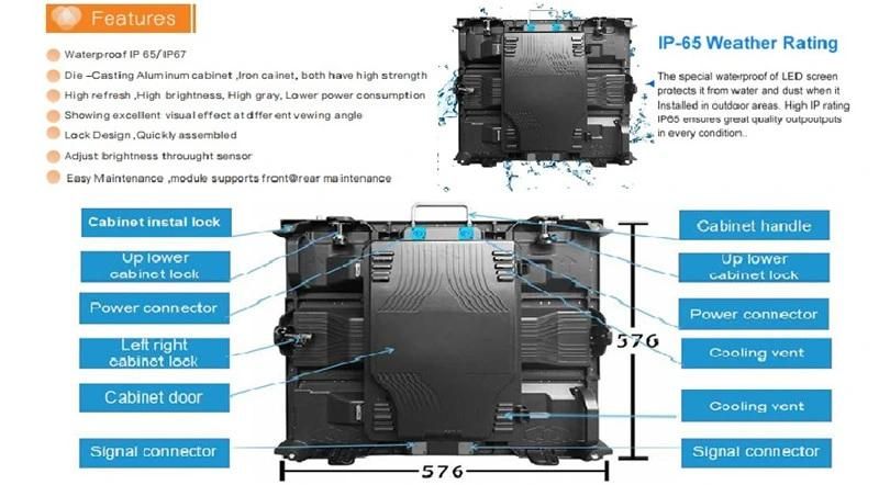 High Brightness HD P6 Outdoor LED Display Board