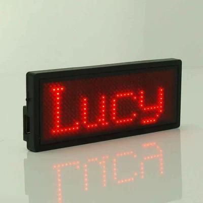 Red Color LED Name Badge (BST1236SR)