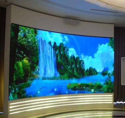 P4.81mm Pixel Stage Rental Curved LED Video Wall Display Screen with Meanwell Power Supply