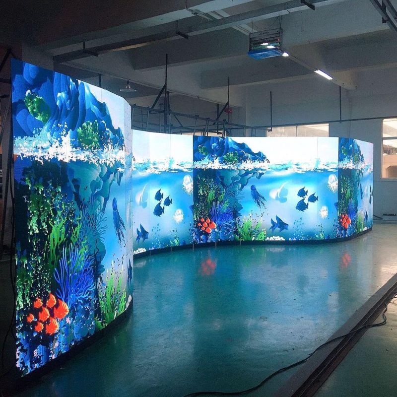 P2.97mm Indoor Curvilinear, Concave, Convex Rental LED Display Screen