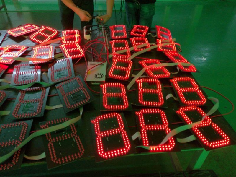 8.889/10 8" Red 7 Segment LED Gas Price Sign