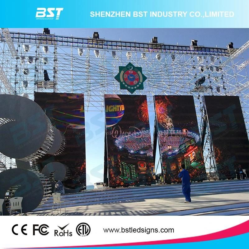 High Brightness P6.67 Outdoor Front Service LED Display Video Wall Rental 6500nits