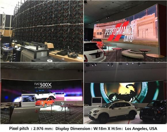 500*1000mm /500*500mm Indoor Outdoor P3.91 Rental LED Video Wall