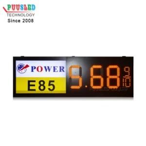 Outdoor LED Gas Price Sign 7 Segment Remote Control Petrol LED Digital Sign for Gas Station