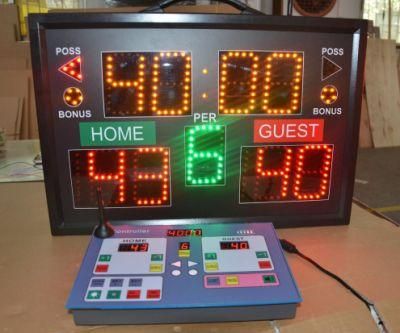 IP54 Football Scoreboard LED Digits Sign Basketball Portable Scoreboard