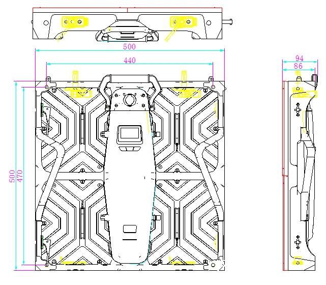 High Contrast P4.81mm Indoor Rental Stage LED Display Screen