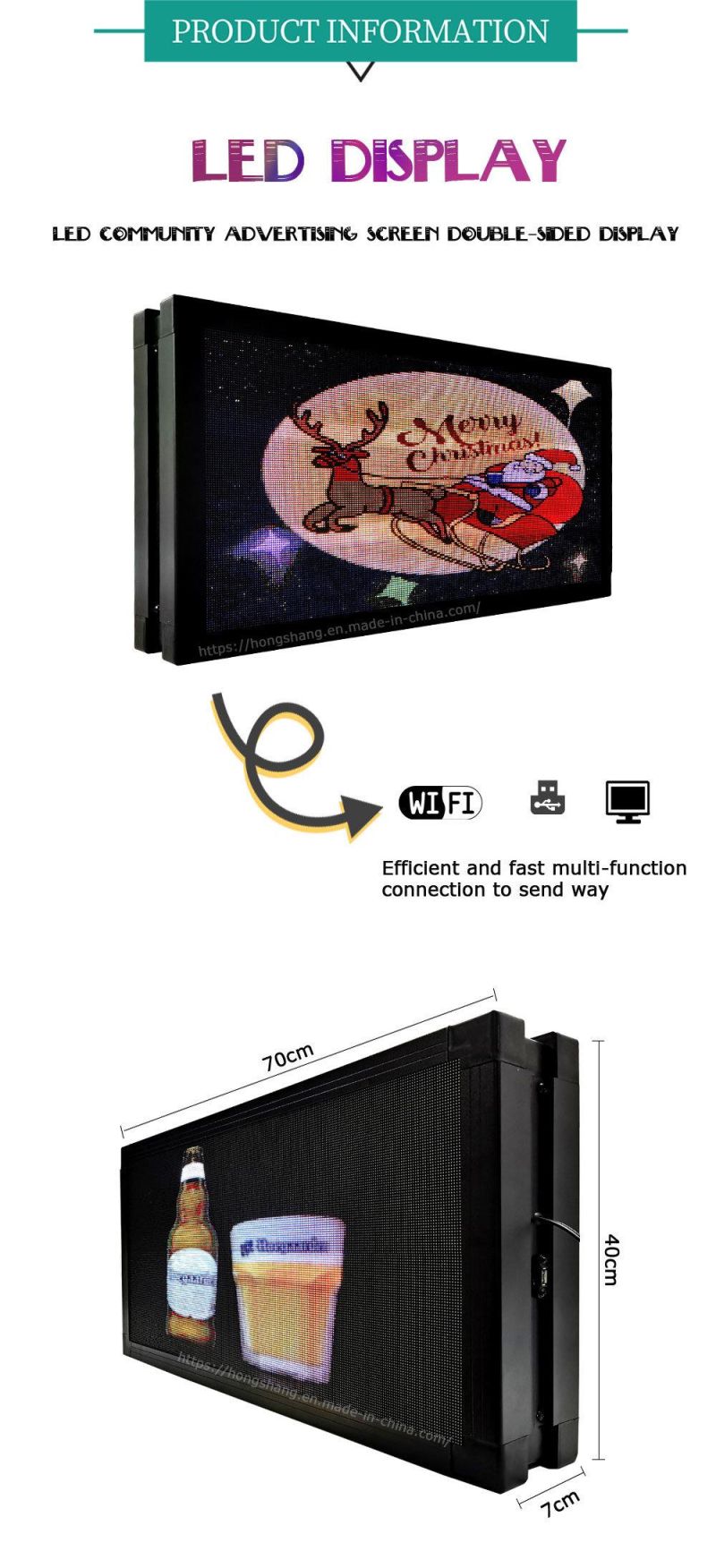 Chinese Sexy Film P2.5 Indoor Commercial Double-Sided Display Screen Panel  Module