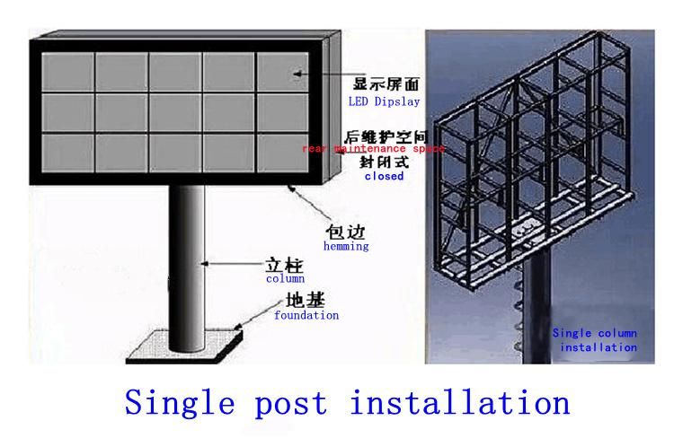 P10 Outdoor LED Advertising Display with High Brightness