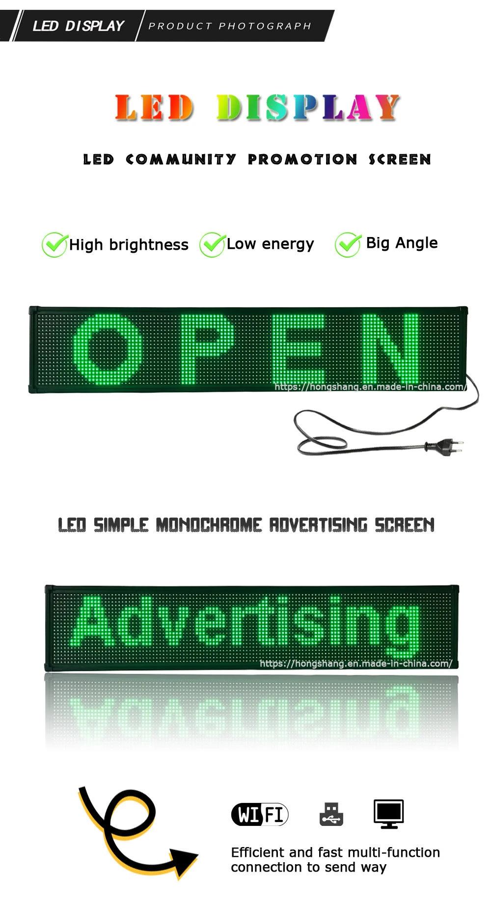 P10 Semi-Outdoor LED Advertising Alphabet Screen for Commercial Promotion