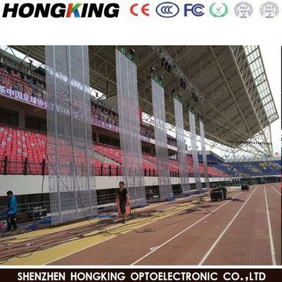 P3.91 Transparent LED Mesh Screen for Stage Show LED Display