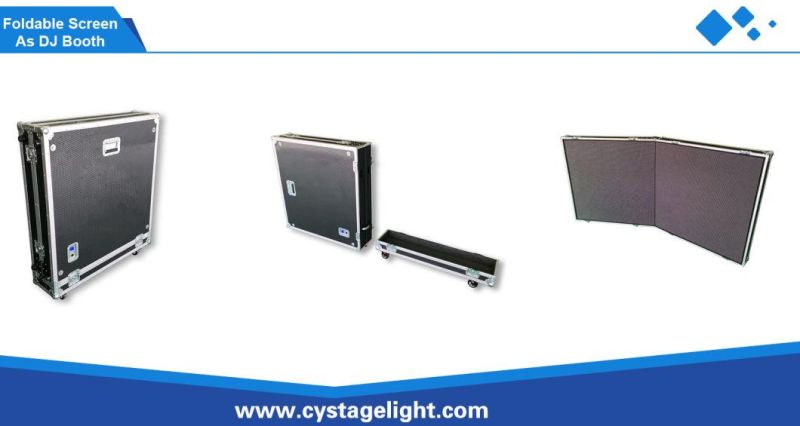 LED Moving Display/Advertising/Stage Foldable LED Screen with Flight Case