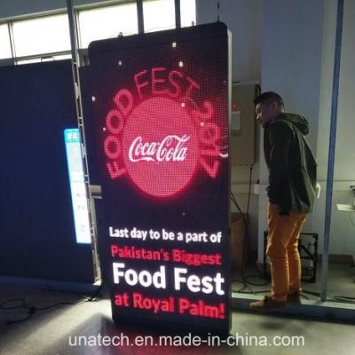 Digital Street Pillar Water Resistance advertising Media LED Sign