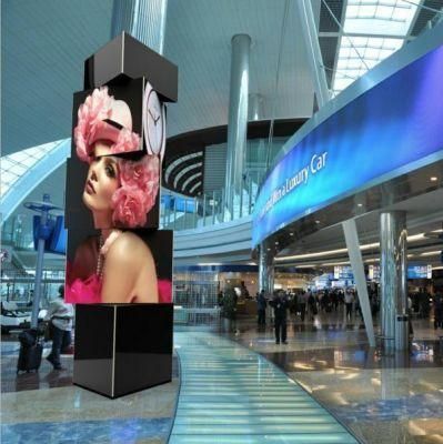 P2.5/P3 Indoor/Outdoor Three Sides Triangle Video Advertising LED Display Screen