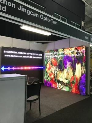 P5.95 Outdoor LED Display 500X500m Fast Lock Rental Cabinet