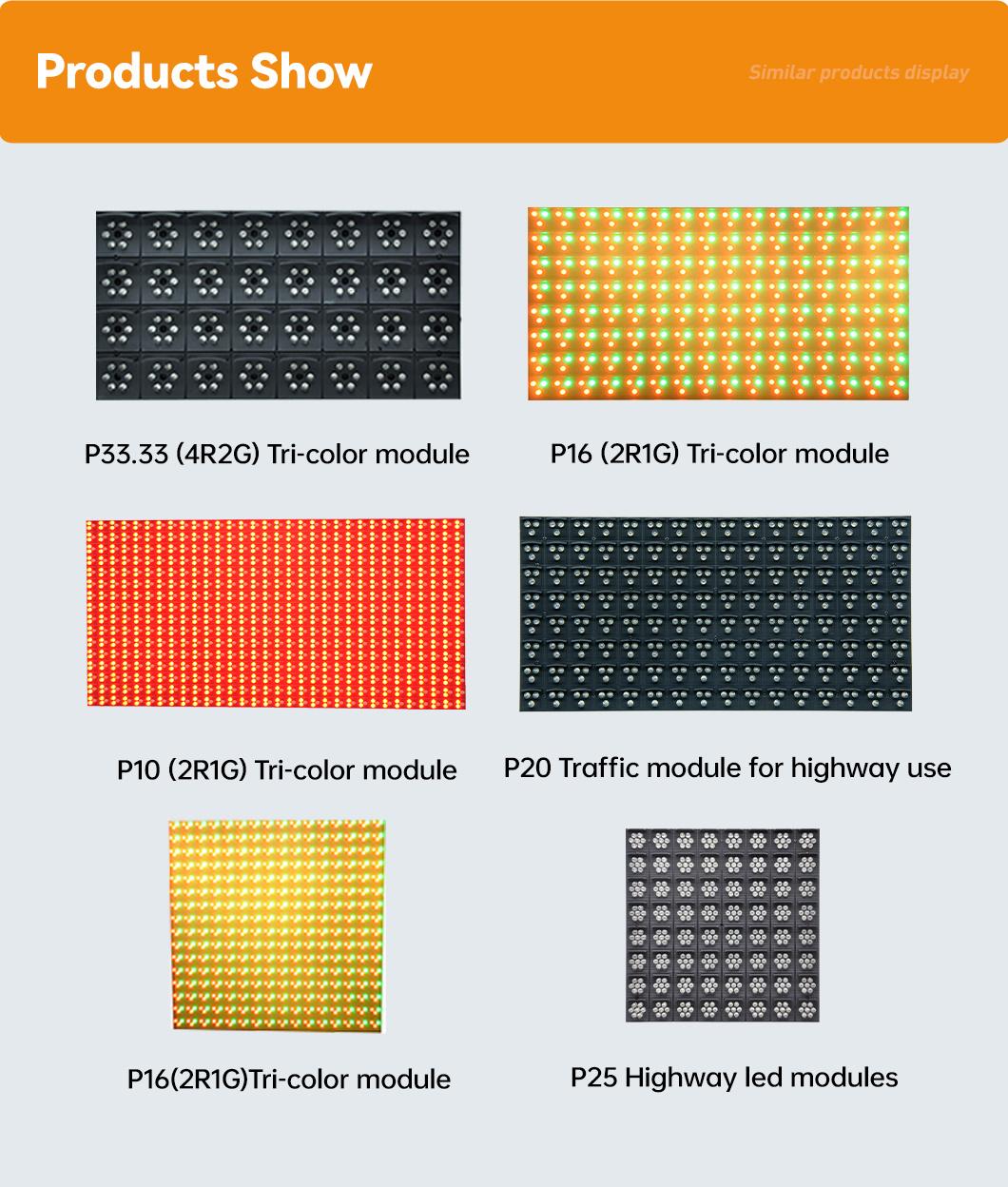 Glareled P31.25 Fullcolor Traffic LED Display Modules