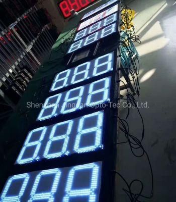 3 Digits 8.88 Display Format LED Gas Station Price Sign Display