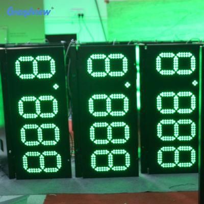 Petrol Station Gas Price Display RF Remate 7 Segment LED Display LED Price Sign