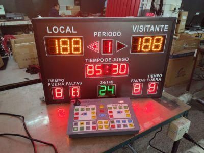 Small Size 600*400mm Wirelss Remote Control Digital Electronic Basketball LED Scoreboard