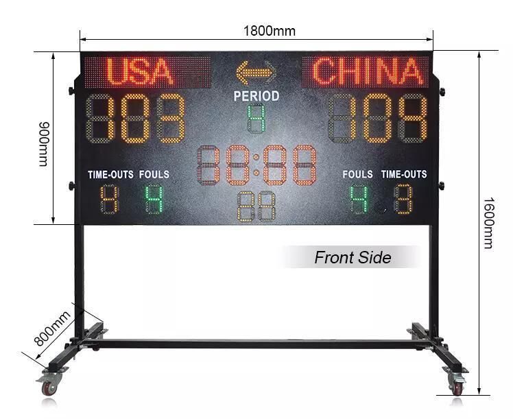 Basketball Game 24 Second Electronic Timer Wireless Portable LED Football Scoreboard