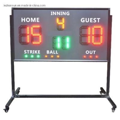 Indoor/Semi-Outdoor Usage RF Control Baseball LED Score Board