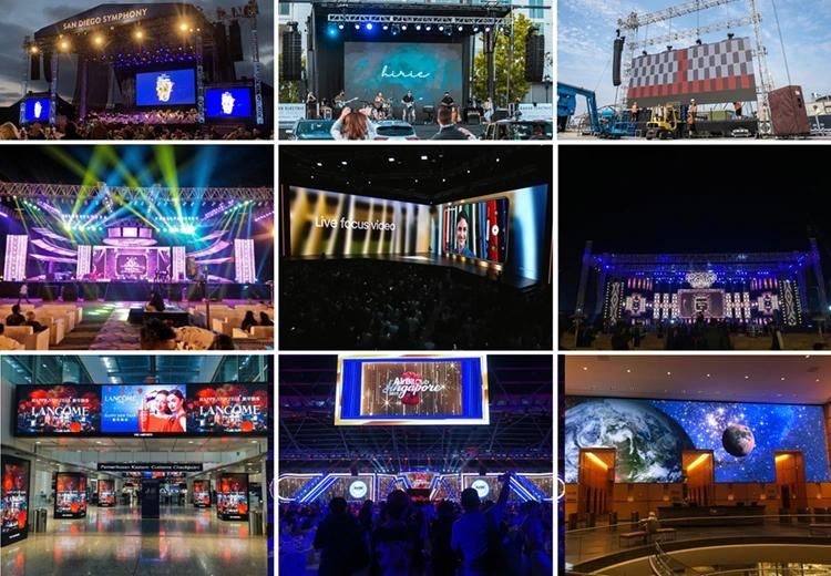 Shenzhen Absen Gloshine Dicolor Technology Novastar HD LED Matrix SMD Video Display Indoor P2.604 P2.976 P3.91 Rental LED Screen LED Displays for Live Show