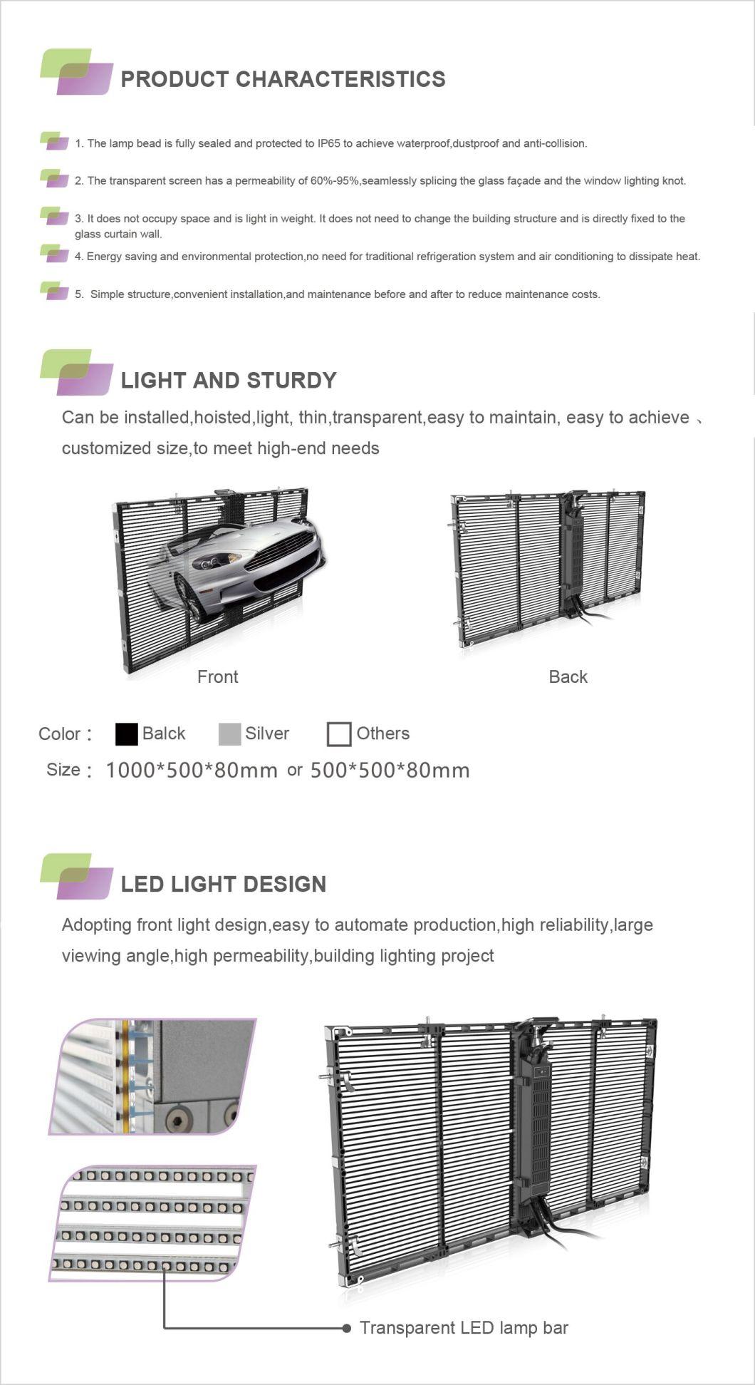 New HD Outdoor Commercial Advertising Stage Concert Shopping Mall Background P3.91 Rental Transparent LED Display Screen