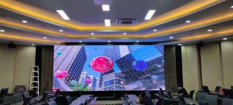 Full Color P1.86 Indoor LED Screen Display Front Service Fixed LED Panel Video Wall for Conference