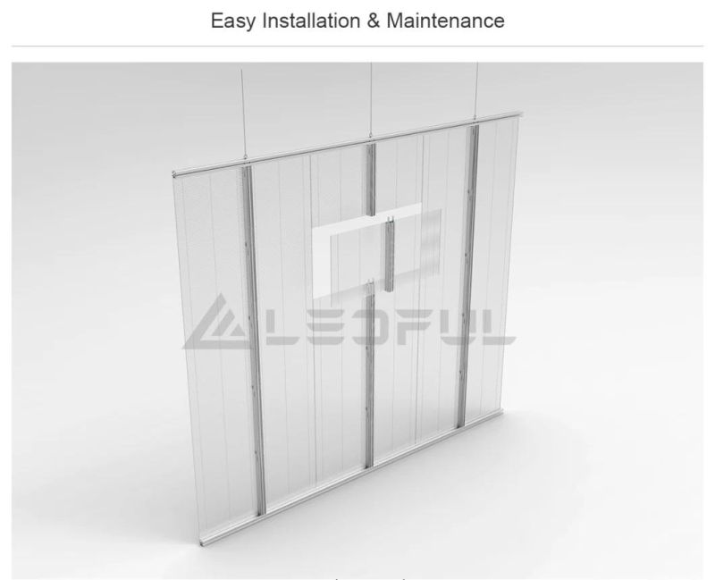 Easy Installation Customized Transparent Glass LED Panel for Auto 4s Shop (TGC7.8)