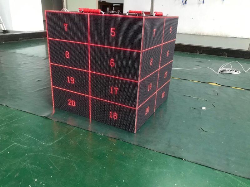 CE FCC 3D Four Face Indoor P3.91 Cube LED Display