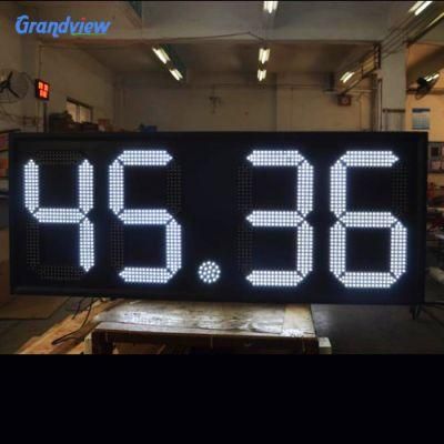 Waterproof Green Colour Price Sign Forgasstation Ledgasprice Display /Board/Screen