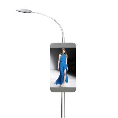 Smart Outdoor P3 P4 P5 Street Advertising LED Lamp Post Display