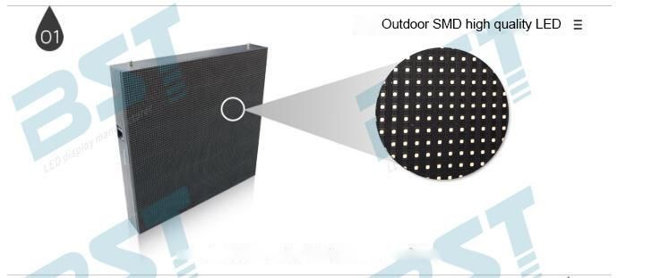 Waterproof P10mm SMD3535 Outdoor LED Billboard for Comercial Center Advertising