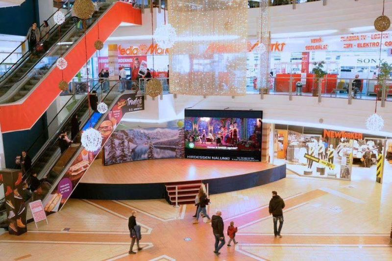 P7.62 Indoor Wall Mounted Curve LED Video Wall Display Panel for Advertising