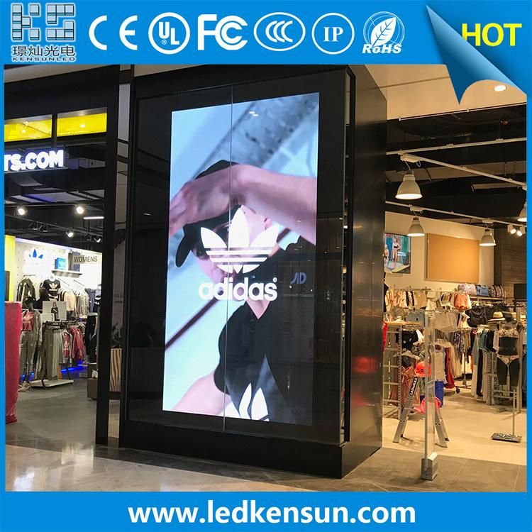 P2.5 Indoor Shop Store Retail Window Advertising High Brightness LED Display 1600*960mm P2.5 Shop Window LED Screen