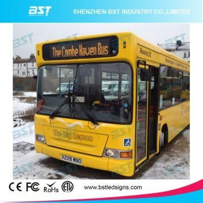 P10 Programmable Yellow Color Bus LED Moving Sign (front/rear window)