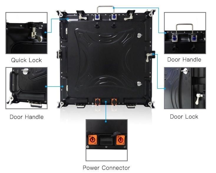 Front Rear Maintenance Outdoor Full Color 8000CD LED Display