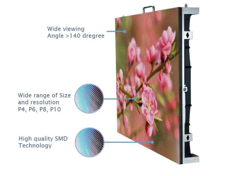 Video Advertising P8 SMD Full Color Outdoor LED Display Screen