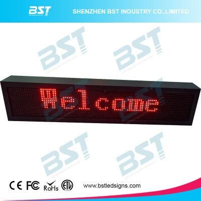 P10mm Red Color Outdoor Programmable LED Message Sign